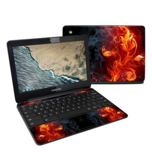 DecalGirl SCB3-FLWRFIRE Samsung Chromebook 3 Skin - Flower of Fire