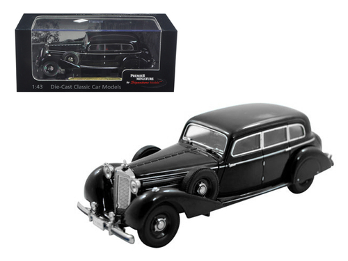 1938 Mercedes 770K Sedan Black 1/43 Diecast Car Model by Signature