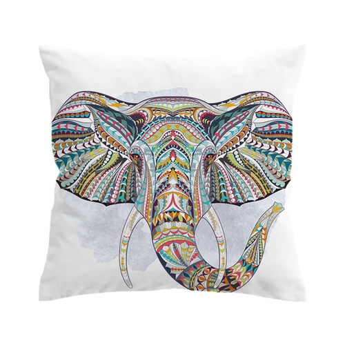 Indian Elephant Cushion Cover Bohemia Pillow Case