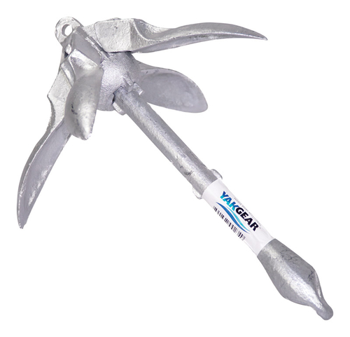 Yakgear 8796278 Steel Grapnel Anchor, 3.3 lbs