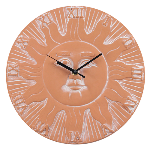 Terracotta Sun Clock