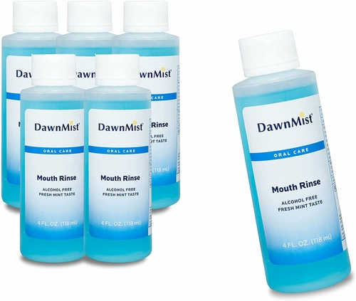 Dukal Mouth Rinse. Case of 60 Mouthwashes 4 oz. Mint Mouth Rinse for