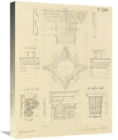 Global Gallery GCS-453966-1824-142 18 x 24 in. Plate 30 for Elements o