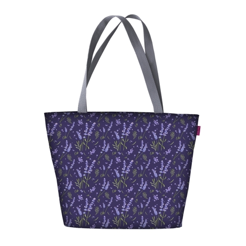 Main Lavender Shoulder Bag In Canvas Holiday Line Bertoni image