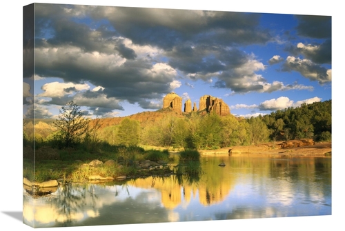 Global Gallery GCS-397153-1824-142 18 x 24 in. Cathedral Rock Reflecte