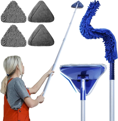 Cleaner Mop with Fan Duster