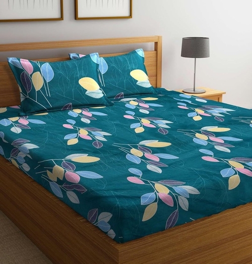 Microfiber Soft Cotton Super King Size Bedsheet for Double Bed, King