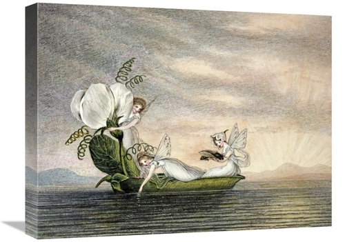 Global Gallery GCS-266933-22-142 22 in. Fairies Floating Downstream in