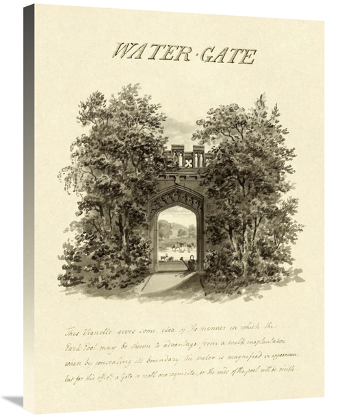 Global Gallery GCS-453916-2432-142 24 x 32 in. Water-Gate, 1813 Ar