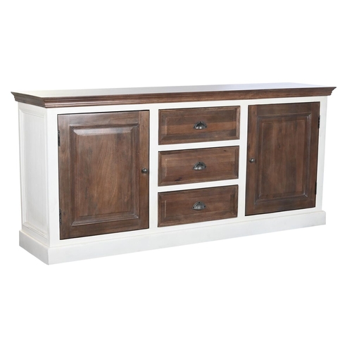 Sideboard DKD Home Decor White Dark brown Mango wood (180 x 46 x 83