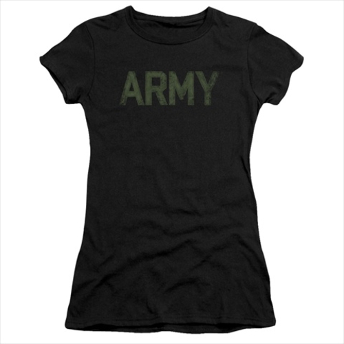 Army - Short Sleeve Junior Sheer Tee, Black - 2X
