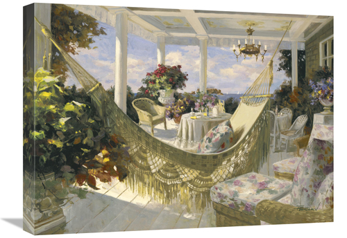 Global Gallery GCS-124760-1824-142 18 x 24 in. Summer Veranda Art Prin