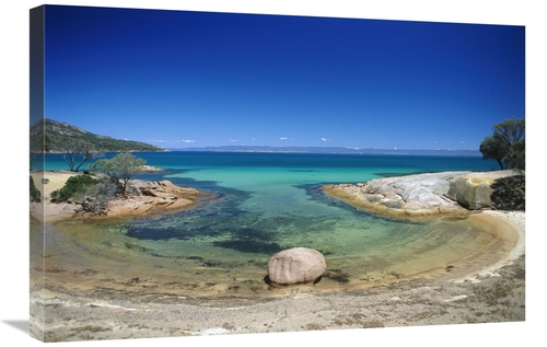 20 x 30 in. Granite Boulder in Honeymoon Bay, Freycinet NP, Ta