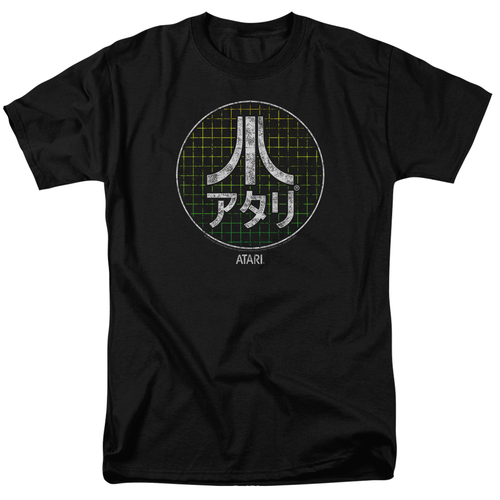 Trevco ATRI102-AT-6 Atari Japanese Grid-S by S Adult Short Sleeve Shir