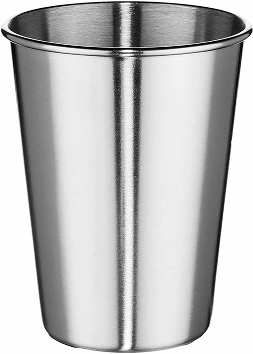 Dukal Pack of 12 Stainless Steel Tumblers 7 oz. Unbreakable