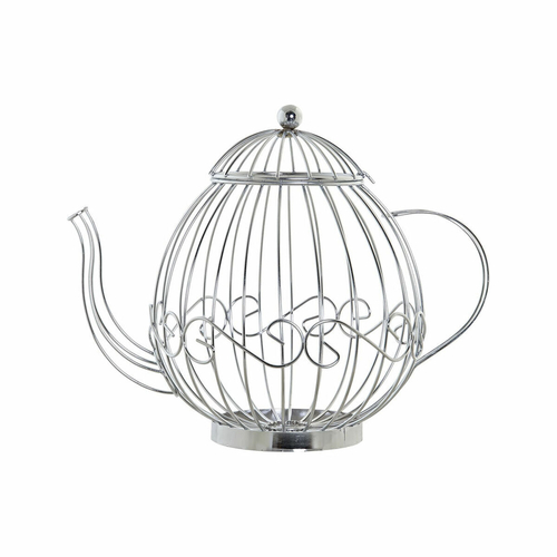 Capsule holder DKD Home Decor Silver Metal Aluminium 31 x 21 x 25 cm