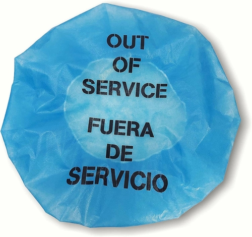 Pack of 10 “OUT OF SERVICE” Steering Wheel Message Cover PP+PE