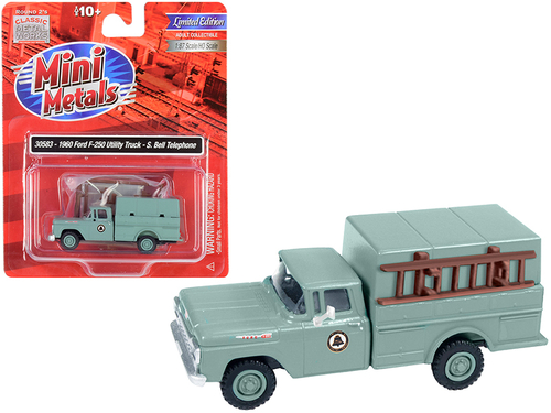 1960 Ford F-250 Utility Truck \Southern Bell Telephone\" Gray 1/87