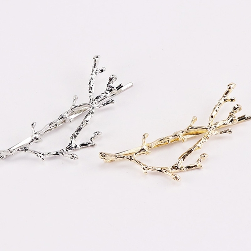 1PC New Vintage Barrettes Girls Branch Alloy Hair