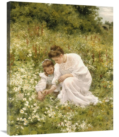 Global Gallery GCS-267260-36-142 36 in. Picking Daisies Art Print - He