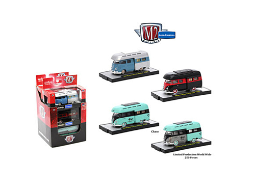 Auto Thentics 3 Cars Set of 1959 Volkswagen Double Cab Truck with