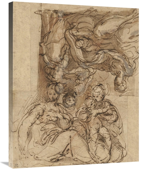 Global Gallery GCS-456815-2835-142 28 x 35 in. Two Studies for A Holy 