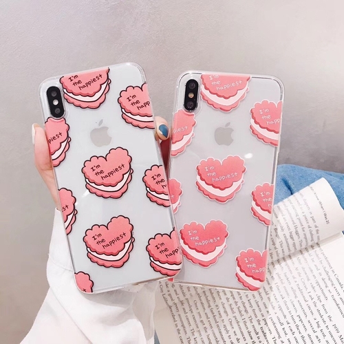 Heart Cake Transparent Phone Case