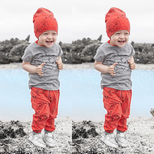 2016 summer style baby boys clothing set kids boy