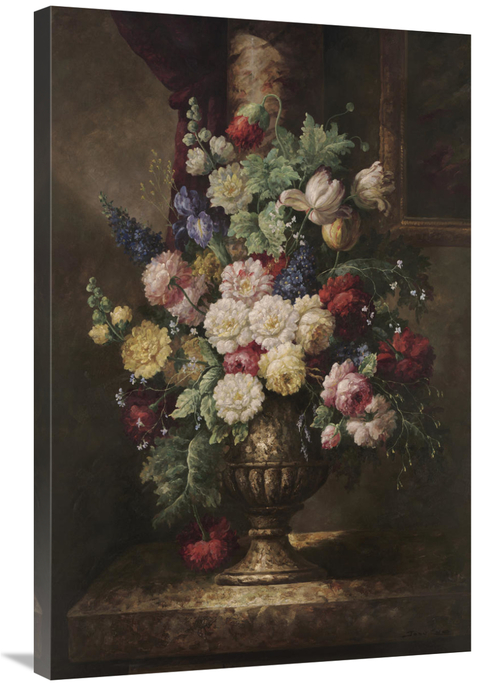 Global Gallery GCS-124747-2436-142 24 x 36 in. Renaissance Floral Art 