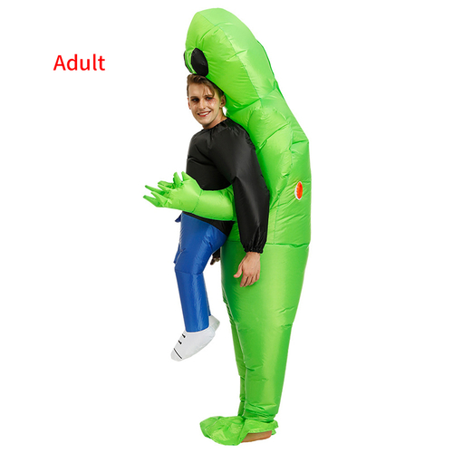 Inflatable Costume Green Alien Adult Party Dress