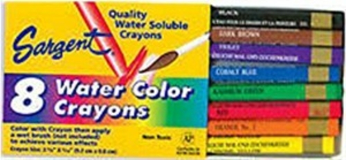 Art Supplies 221112 Watercolor Crayons - 12 Color