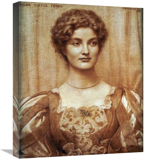 Global Gallery GCS-266596-22-142 22 in. Portrait of Hilda Virtue Tebbs