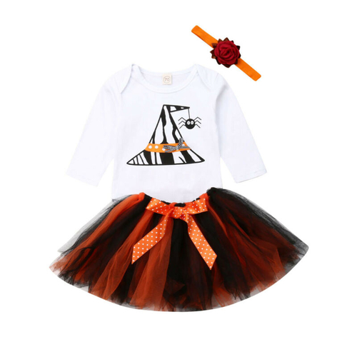 Fashion Infant Baby Girl Halloween Costume 3Pcs