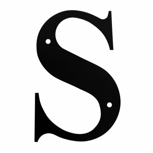 Wrought Iron House Letter S Small