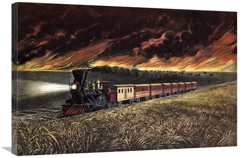 Global Gallery GCS-266134-36-142 36 in. Prairie Fires of the Great Wes