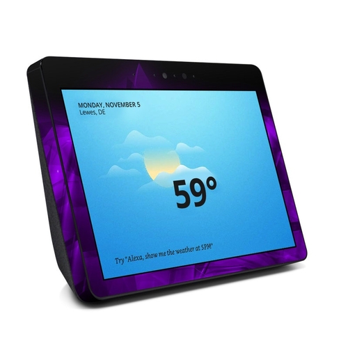 DecalGirl AES2-CRYST-PRP Amazon Echo Show 2nd Gen Skin - Dark Amethyst