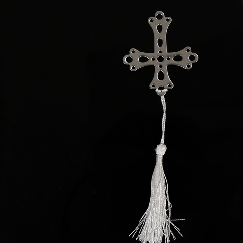 1pc Cute Cross Love Silver Metal stainless steel