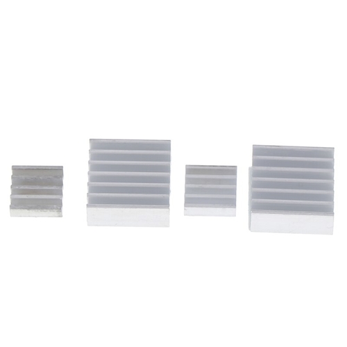 4pcs Adhesive Raspberry Pi 3 Heatsink Cooler Pure
