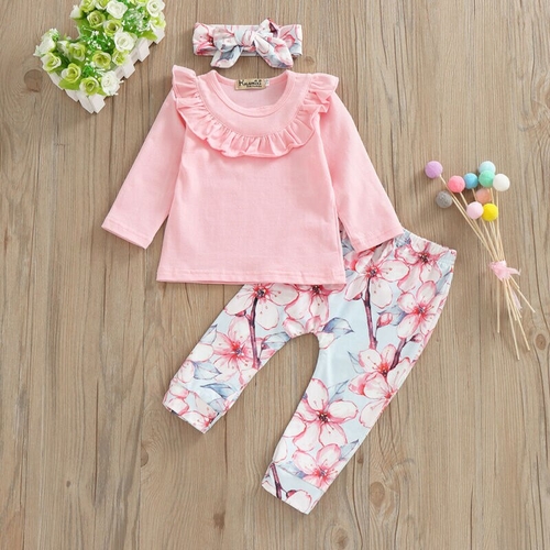 Pudcoco Autumn Newborn kids Infant Baby Girl Long