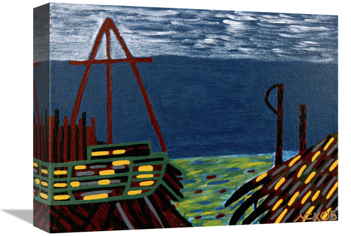 Global Gallery GCS-479209-1216-142 12 x 16 in. Bimini Dock Art Print -