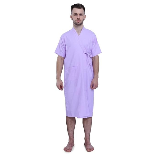 Unisex Patient Gown Home Patient Care Apparel Front Open Gown (Size-S)