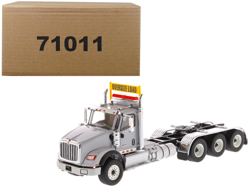 International HX620 Day Cab Tridem Tractor Light Grey 1/50 Diecast