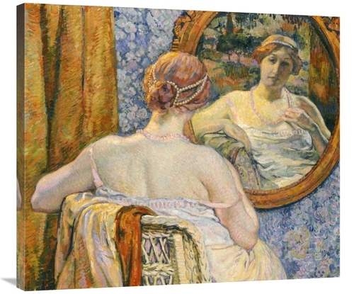 Global Gallery GCS-267509-36-142 36 in. Woman in a Mirror Art Print - 