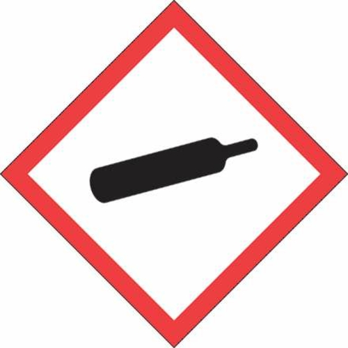 Tape Logic DL4143 1 x 1 in. Pictogram - Gas Cylinder Labels, Black