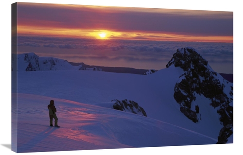 Global Gallery GCS-453402-2436-142 24 x 36 in. Skier on Franz Josef Gl