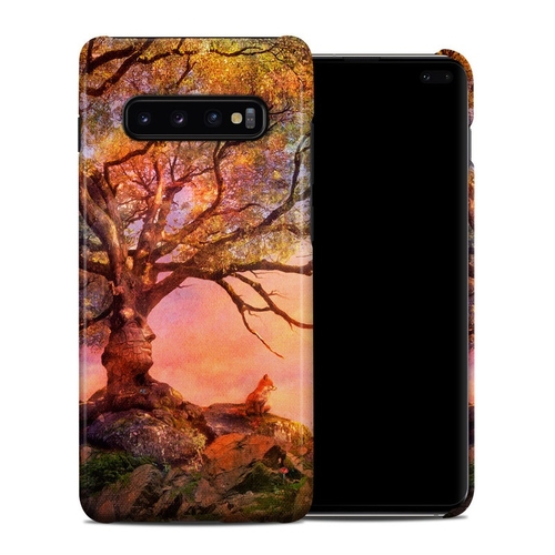 DecalGirl SGS10PCC-FOXSUN Samsung Galaxy S10 Plus Clip Case - Fox Suns