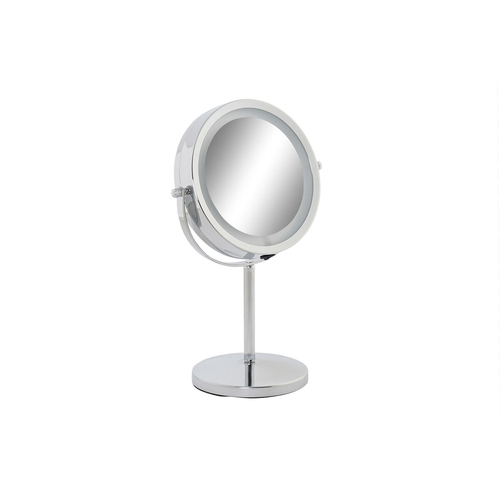 Magnifying Mirror with LED DKD Home Decor 21,5 x 13,5 x 32,5 cm Silver