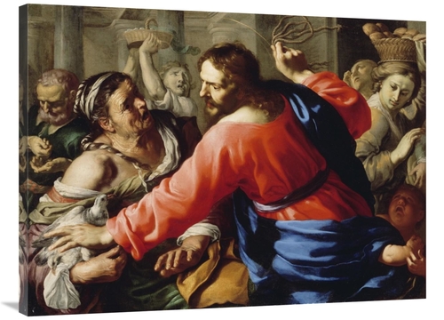 Global Gallery GCS-456149-3040-142 30 x 40 in. Christ Cleansing the Te