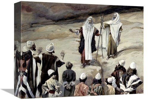 Global Gallery GCS-280434-16-142 16 in. Moses Forbids the People to Fo