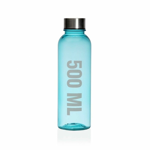 Water bottle Versa 500 ml Blue Steel polystyrene Compound 6,5 x 21,5 x